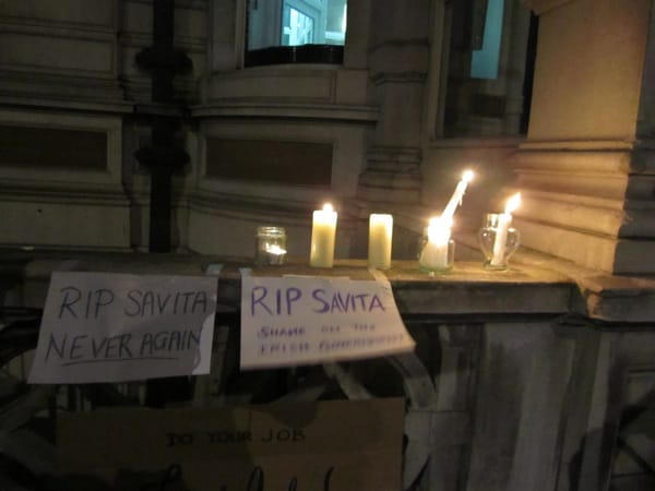 A vigil for Savita